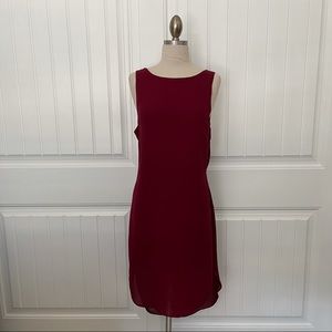 Haute Hippie Burgundy Drapey Back Dress